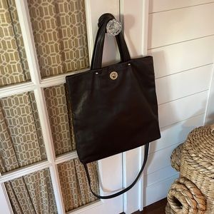 Kate Spade dark brown leather tote/crossbody